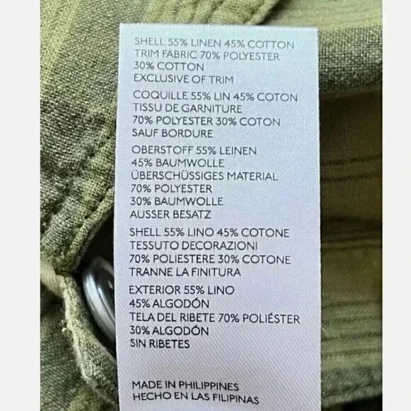 Pilcro Linen Belted Romper Jumpsuit Moss Green Stripe Size XXS NWT Anthropologie - Picture 5 of 7